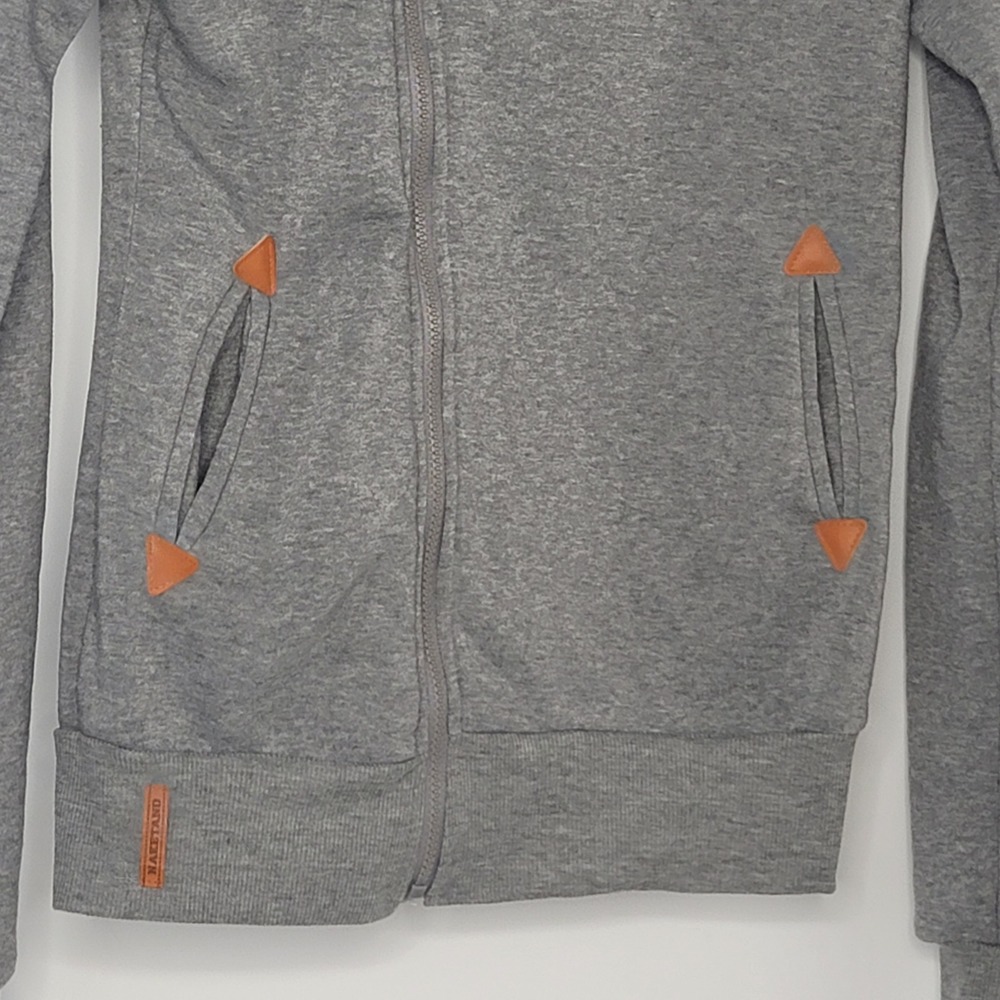 Womens Long Sleeve Off Center Zip‎ Up Hooded Sweatshirt Outdoor Gorpcore Layer - Picture 3 of 9